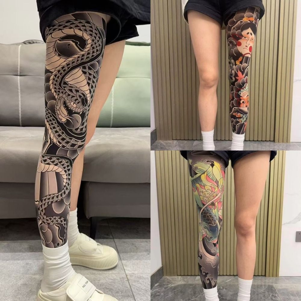 Collants imprimés effet tatoua - Fishing Socks avis et prix